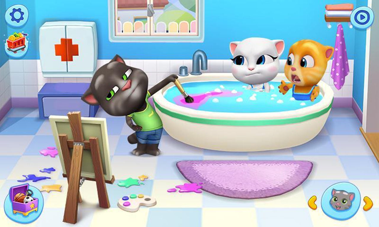 شاشة My Talking Tom Friends 0