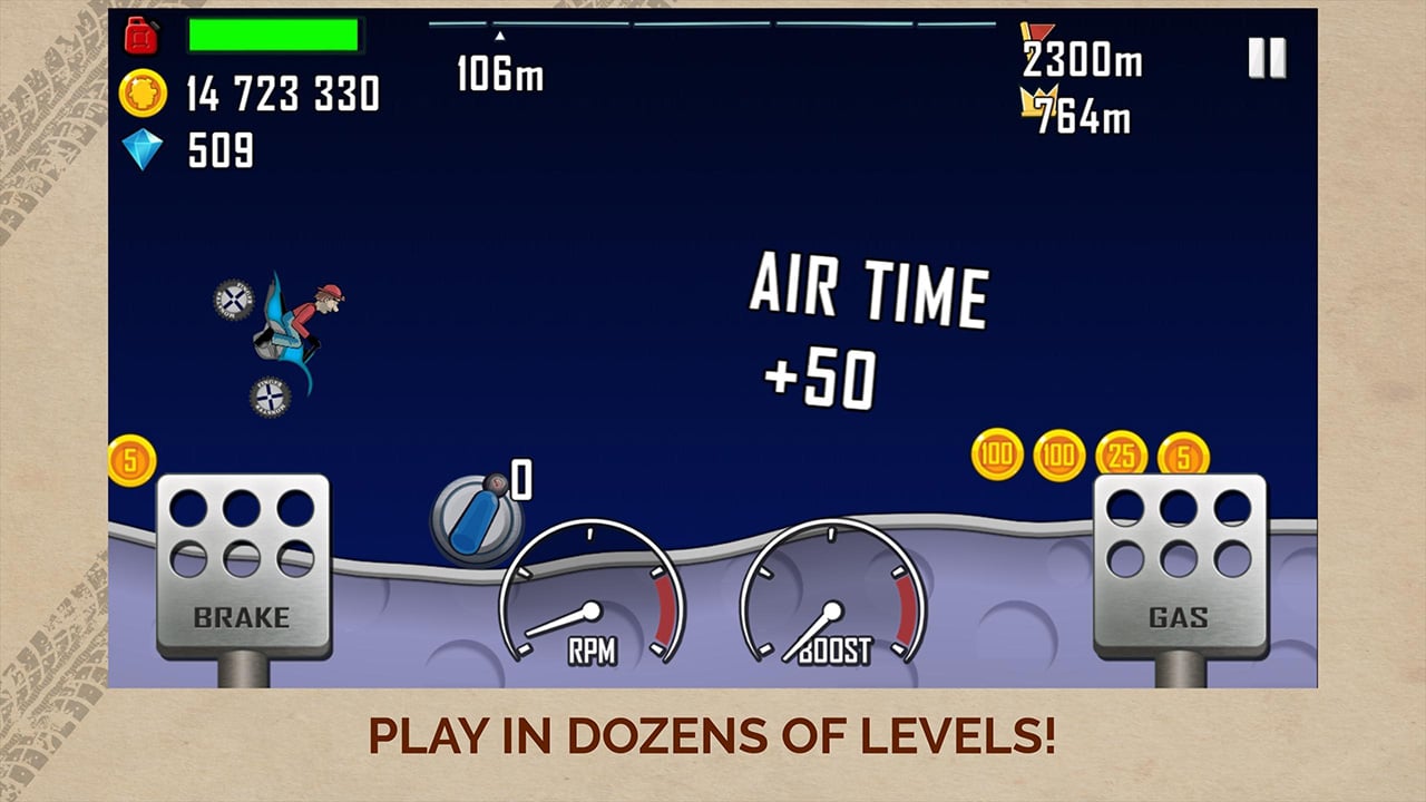 شاشة Hill Climb Racing 4