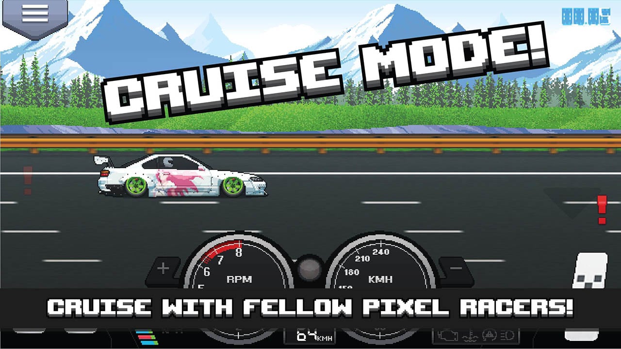 شاشة Pixel Car Racer 4