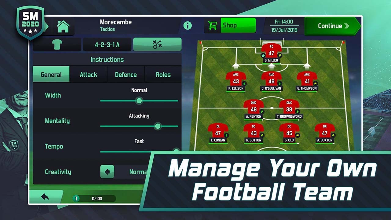 Soccer Manager 2020 شاشة 2