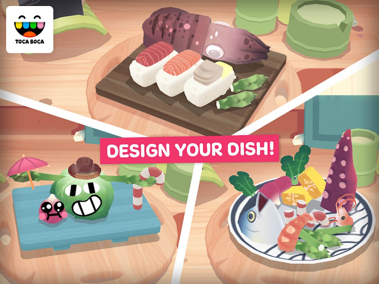 شاشة مطعم Toca Kitchen Sushi 1