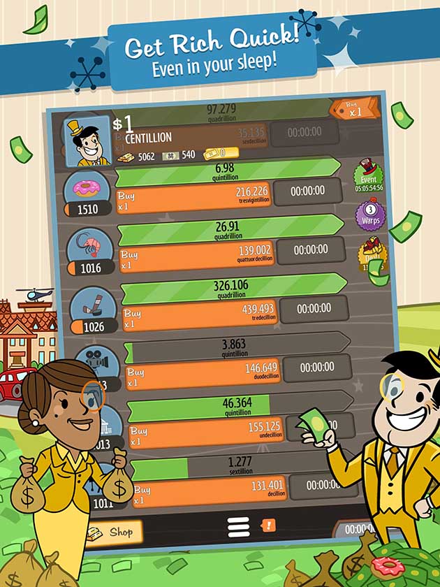 لقطة شاشة AdVenture Capitalist