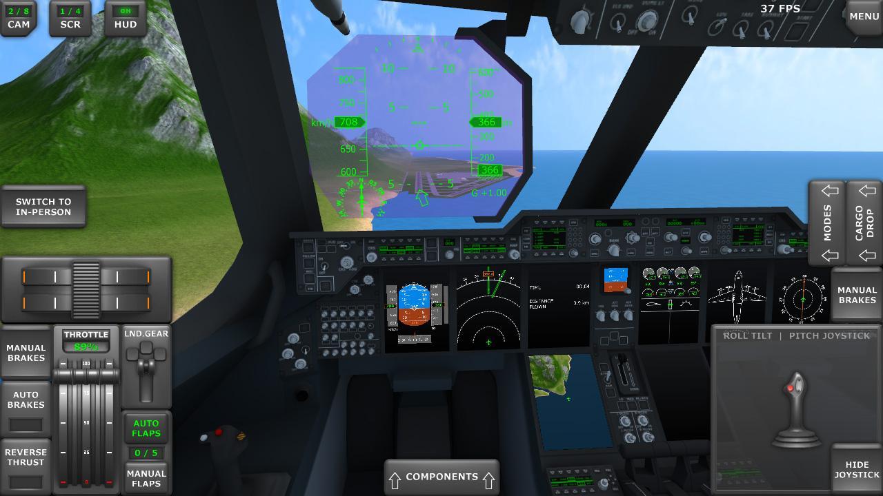 شاشة Turboprop Flight Simulator 3D 2