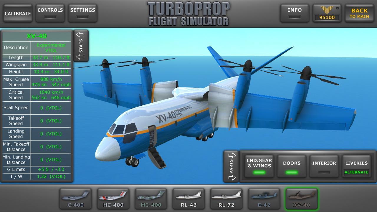 شاشة Turboprop Flight Simulator 3D 0