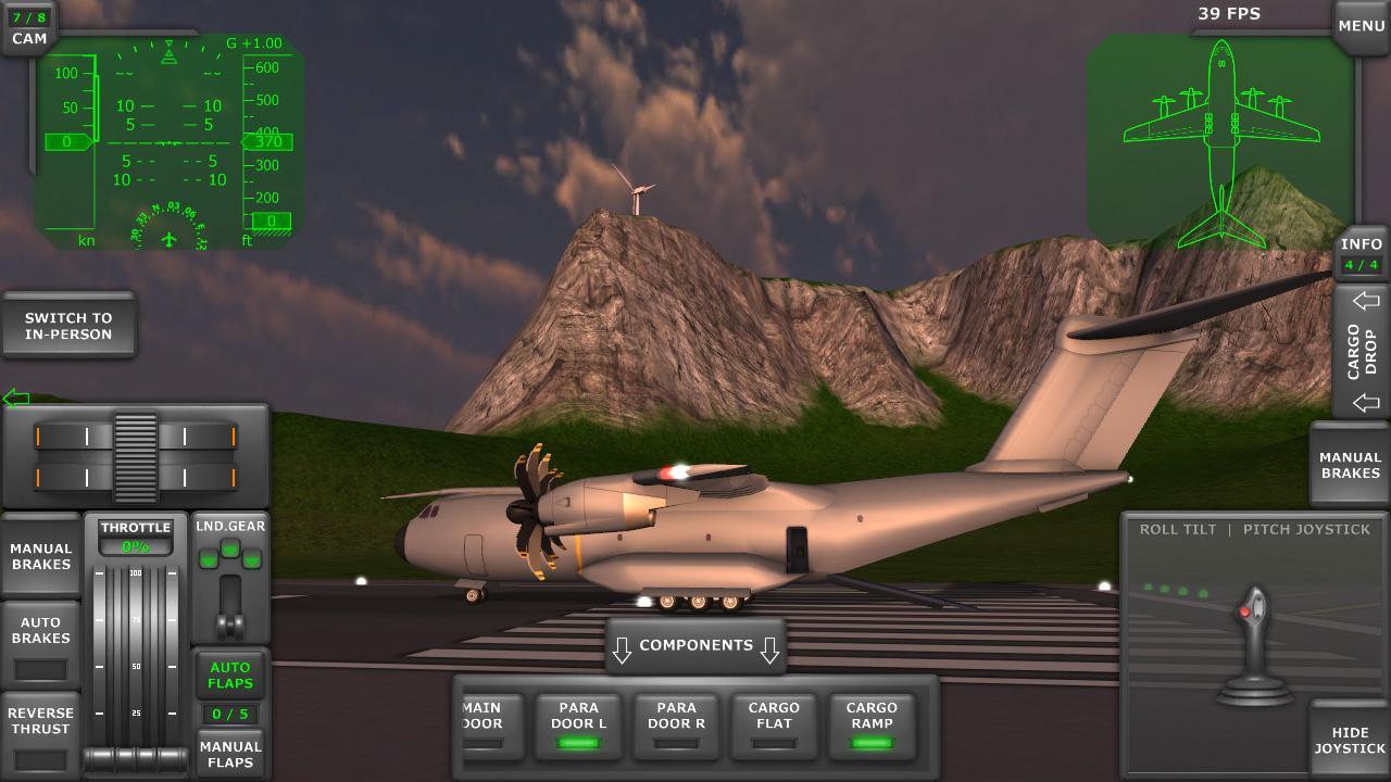 شاشة Turboprop Flight Simulator 3D 1