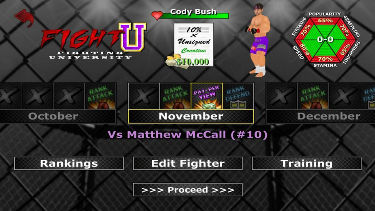 شاشة Weekend Warriors MMA 4