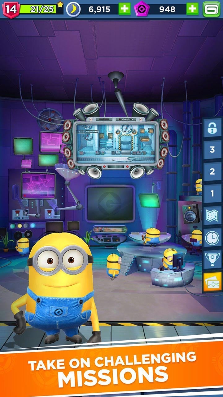 شاشة Minion Rush 3