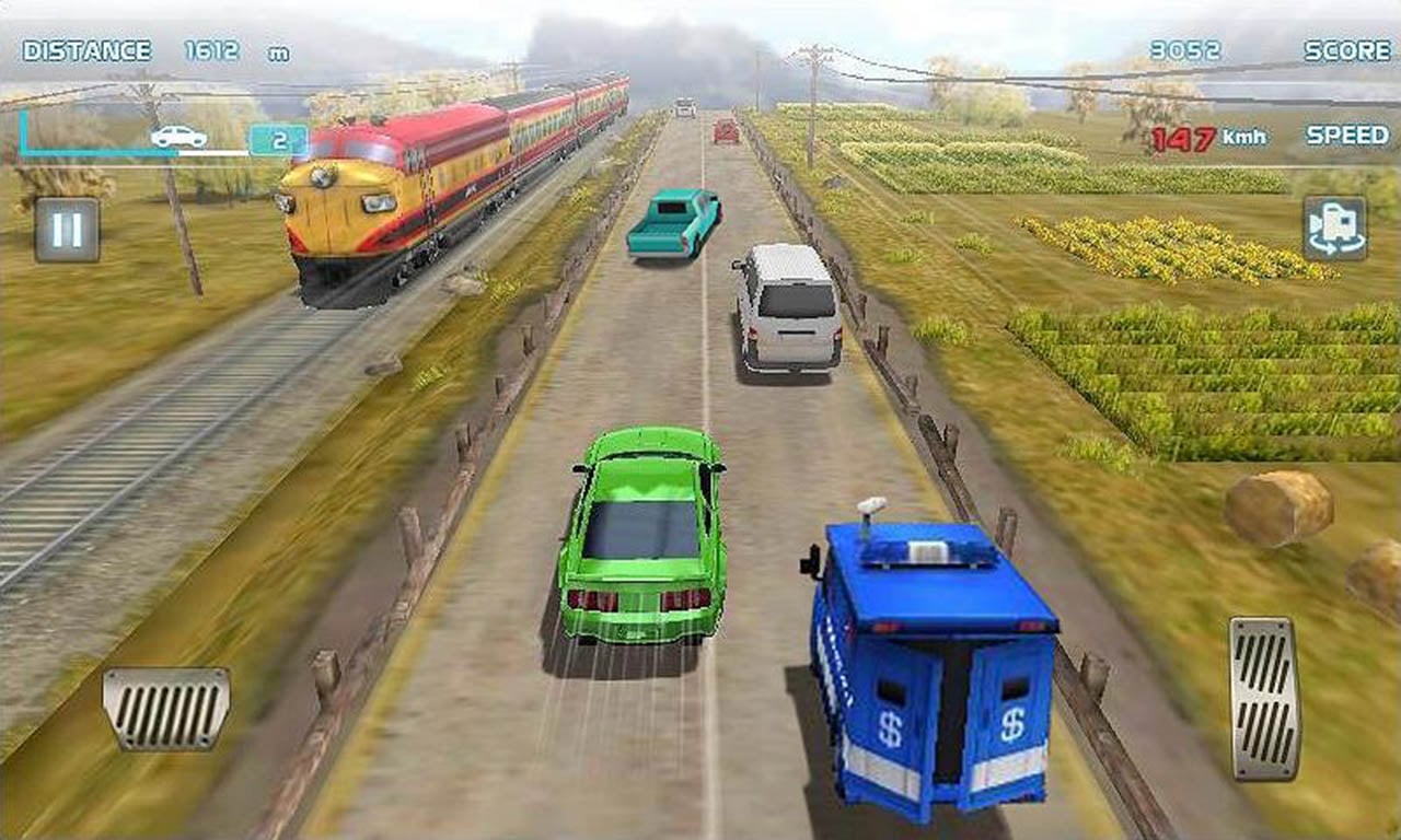 شاشة Turbo Driving Racing 3D 1