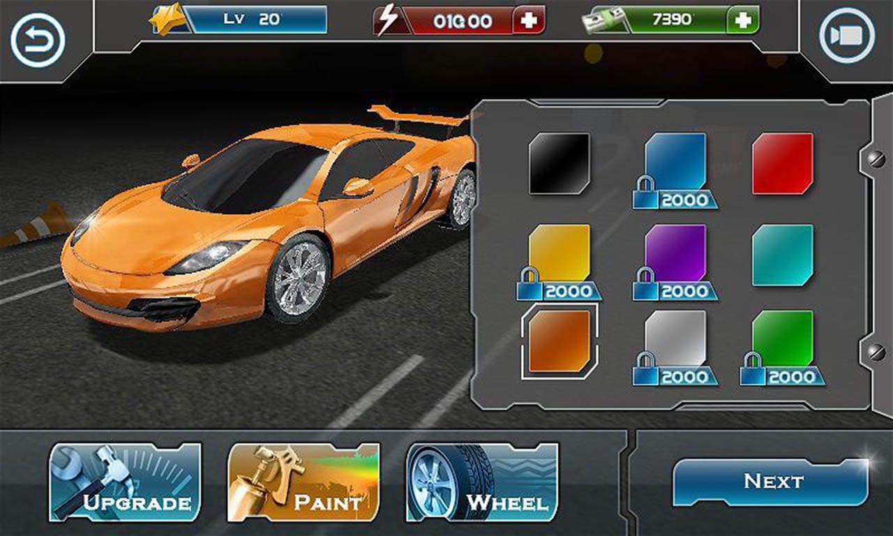 شاشة Turbo Driving Racing 3D 3