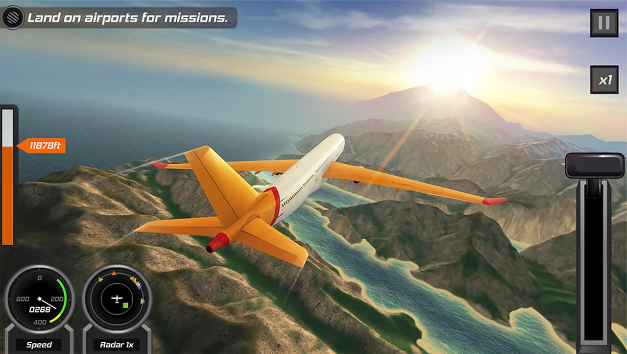 شاشة Flight Pilot Simulator 3D 5