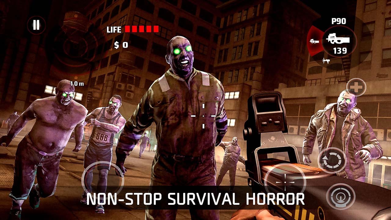 شاشة DEAD TRIGGER Offline Zombie Shooter 2