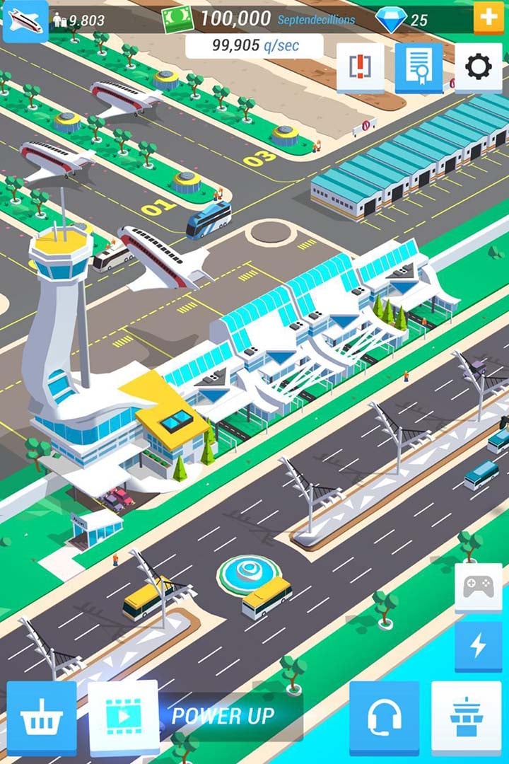 شاشة Idle Airport Tycoon 5