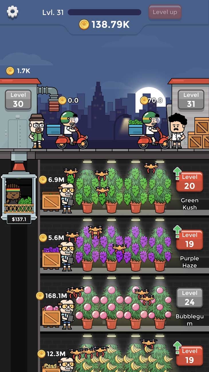 Weed Factory Idle screenshot 1