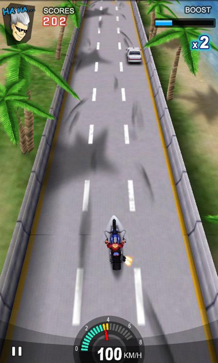 شاشة Racing Moto 4