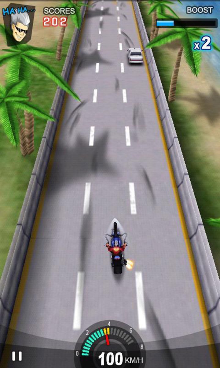 شاشة Racing Moto 4