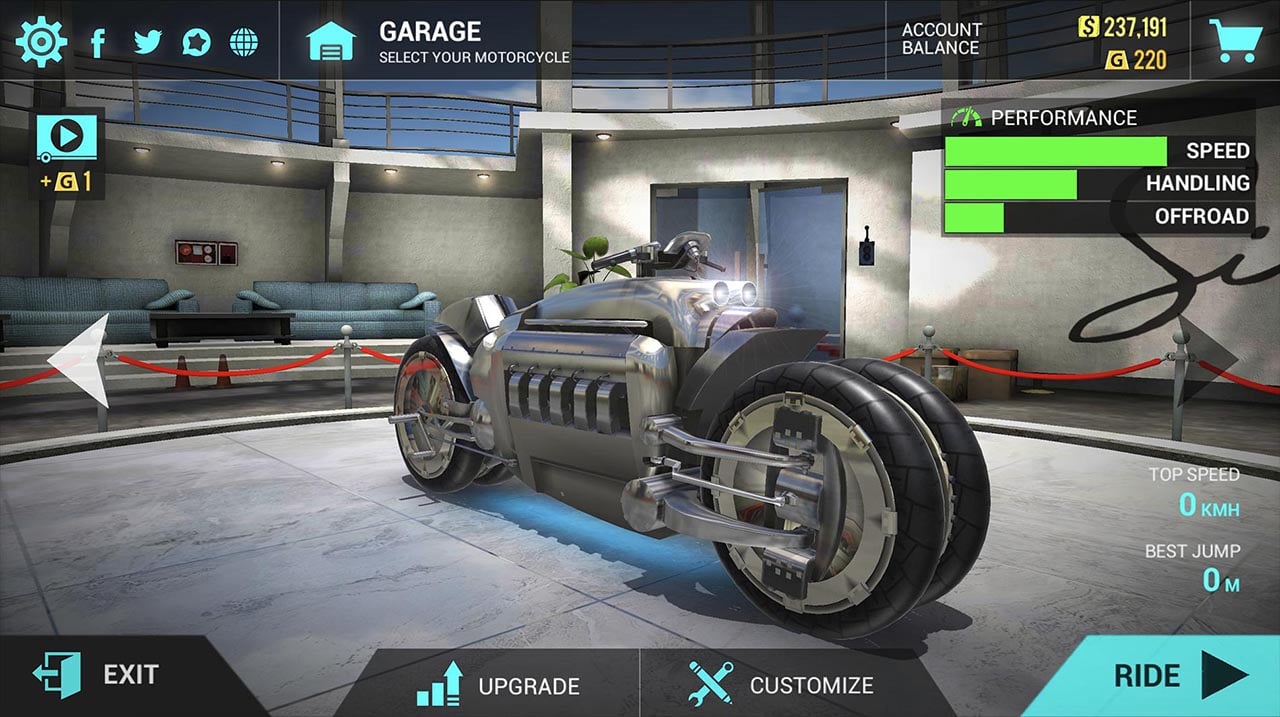 شاشة Ultimate Motorcycle Simulator 1