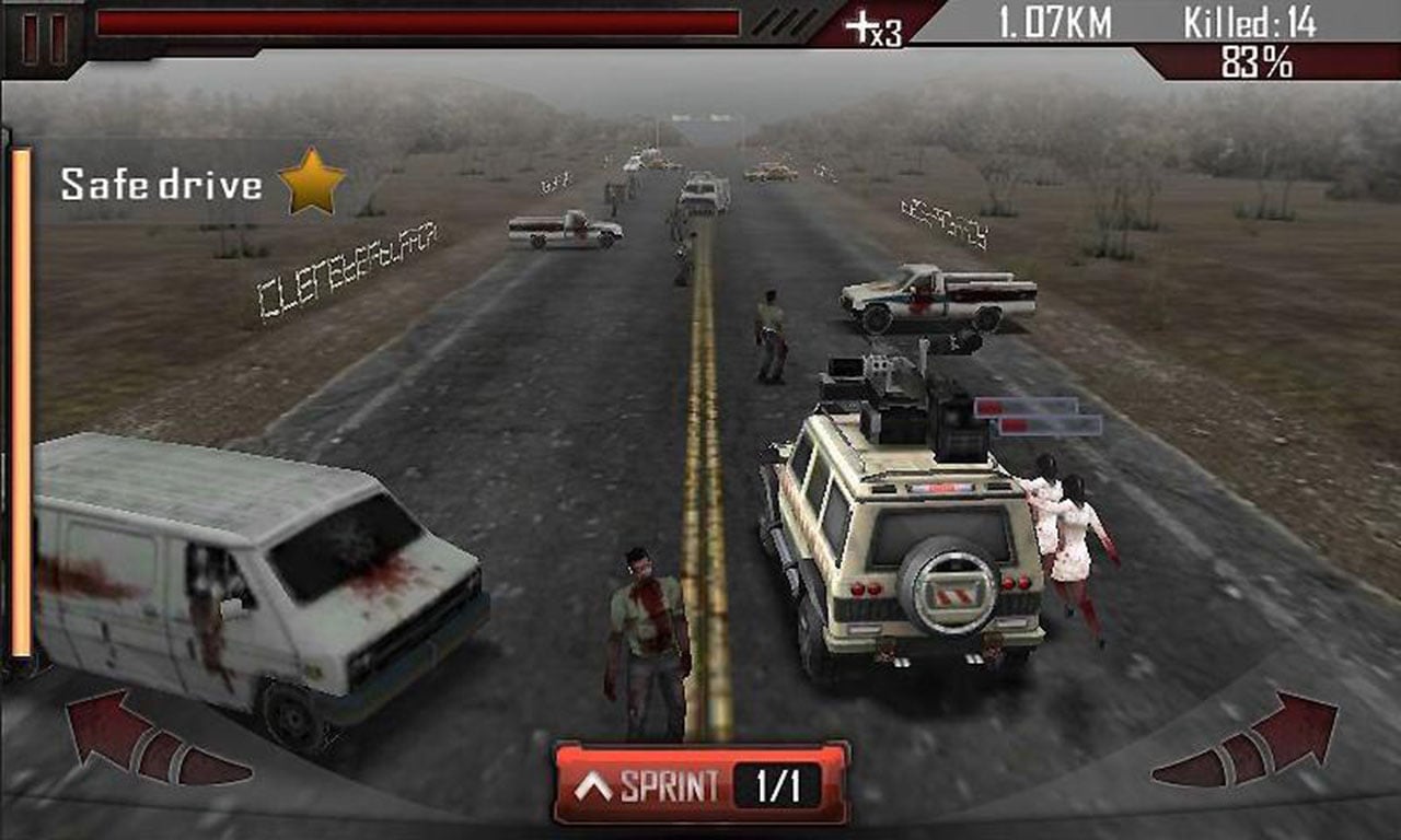 شاشة Zombie Roadkill ثلاثية الأبعاد 3