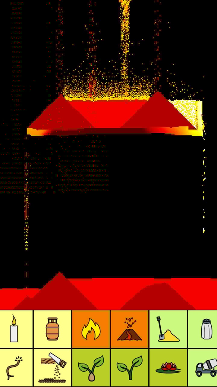 صندوق الرمل الاسترخاء شاشة محرك الجسيمات 3