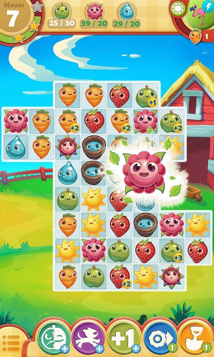 شاشة Farm Heroes Saga 2