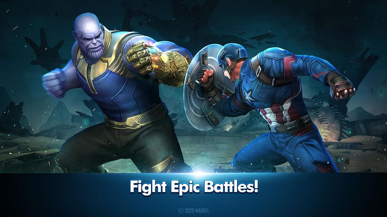 شاشة MARVEL Future Fight 1