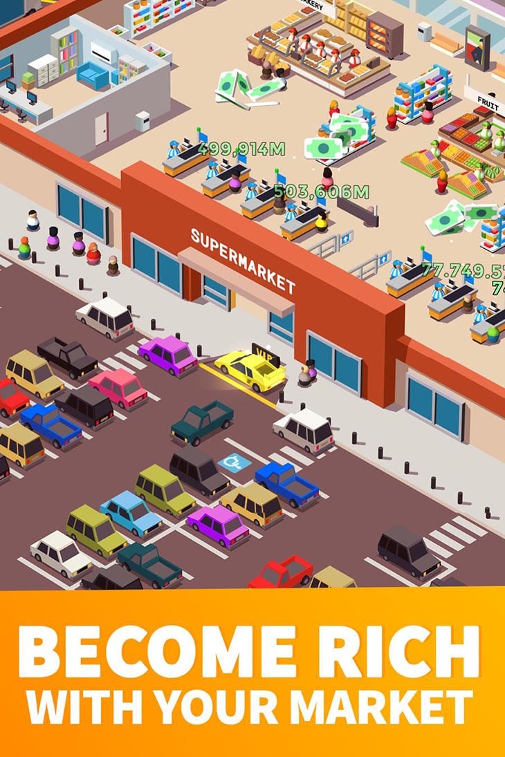 Idle Supermarket Tycoon لقطة شاشة 1