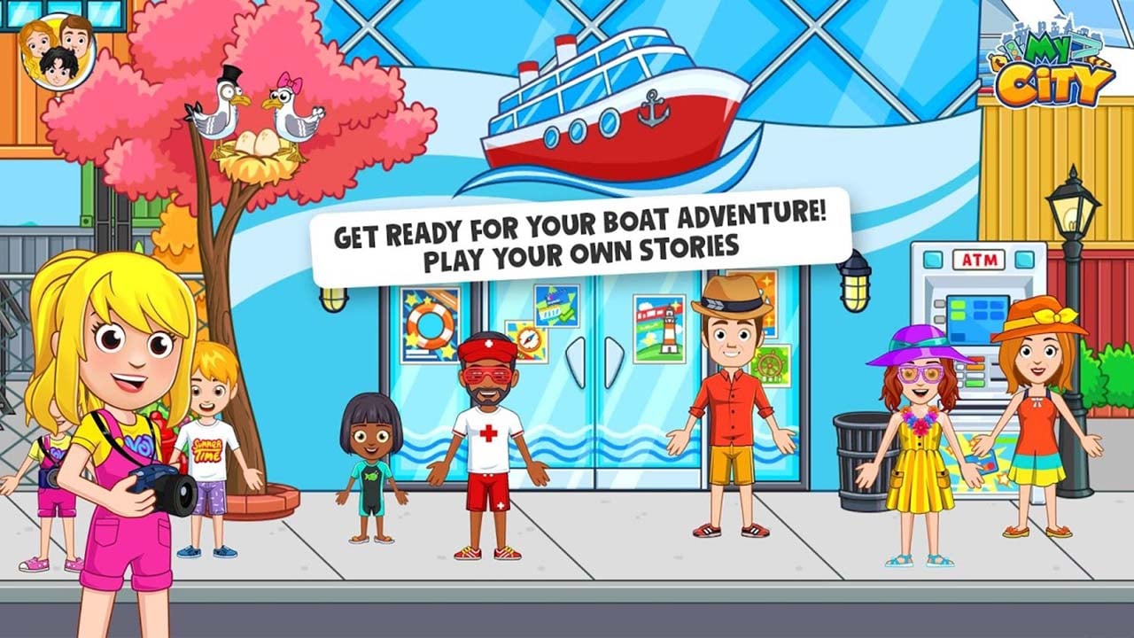 شاشة مغامرات My City Boat 1