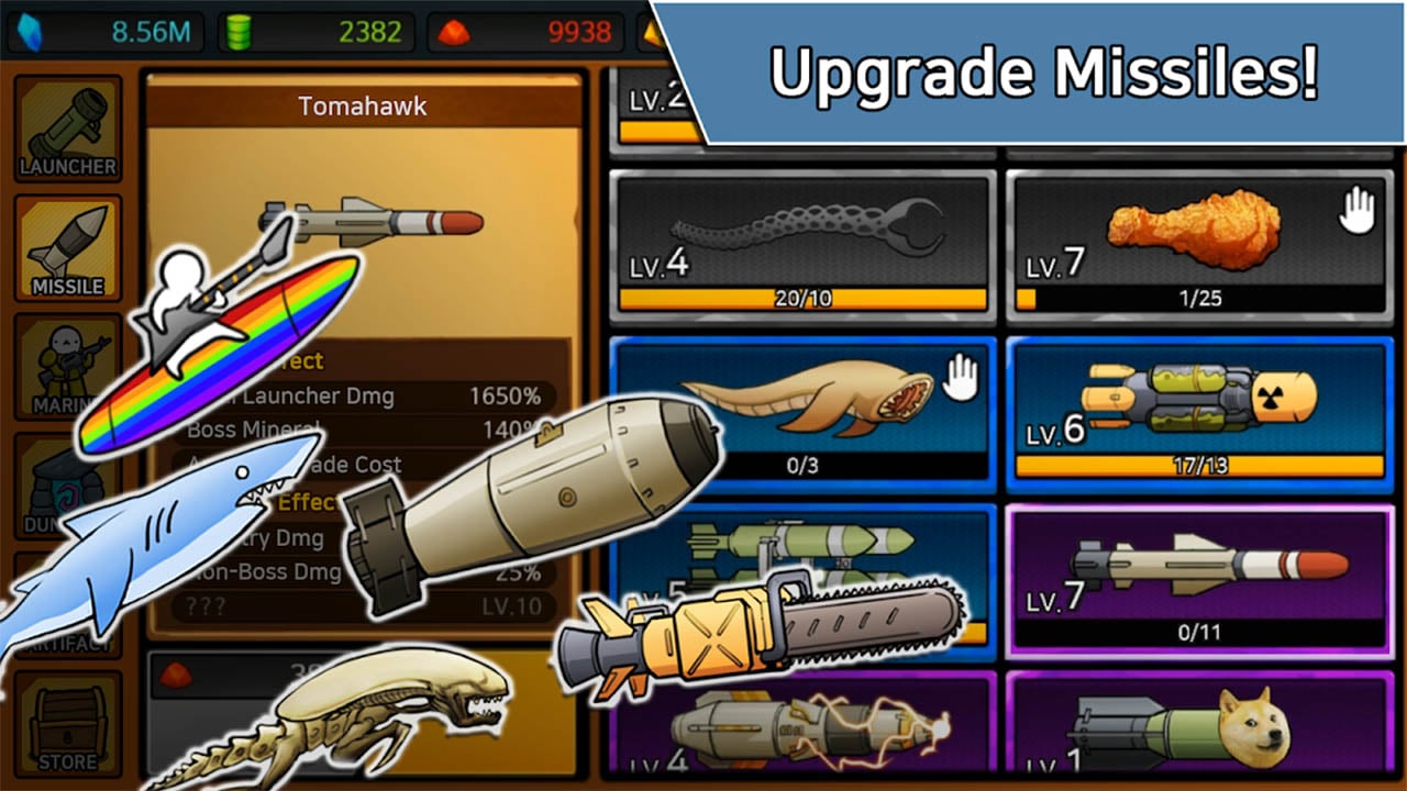 شاشة Missile Dude RPG 4