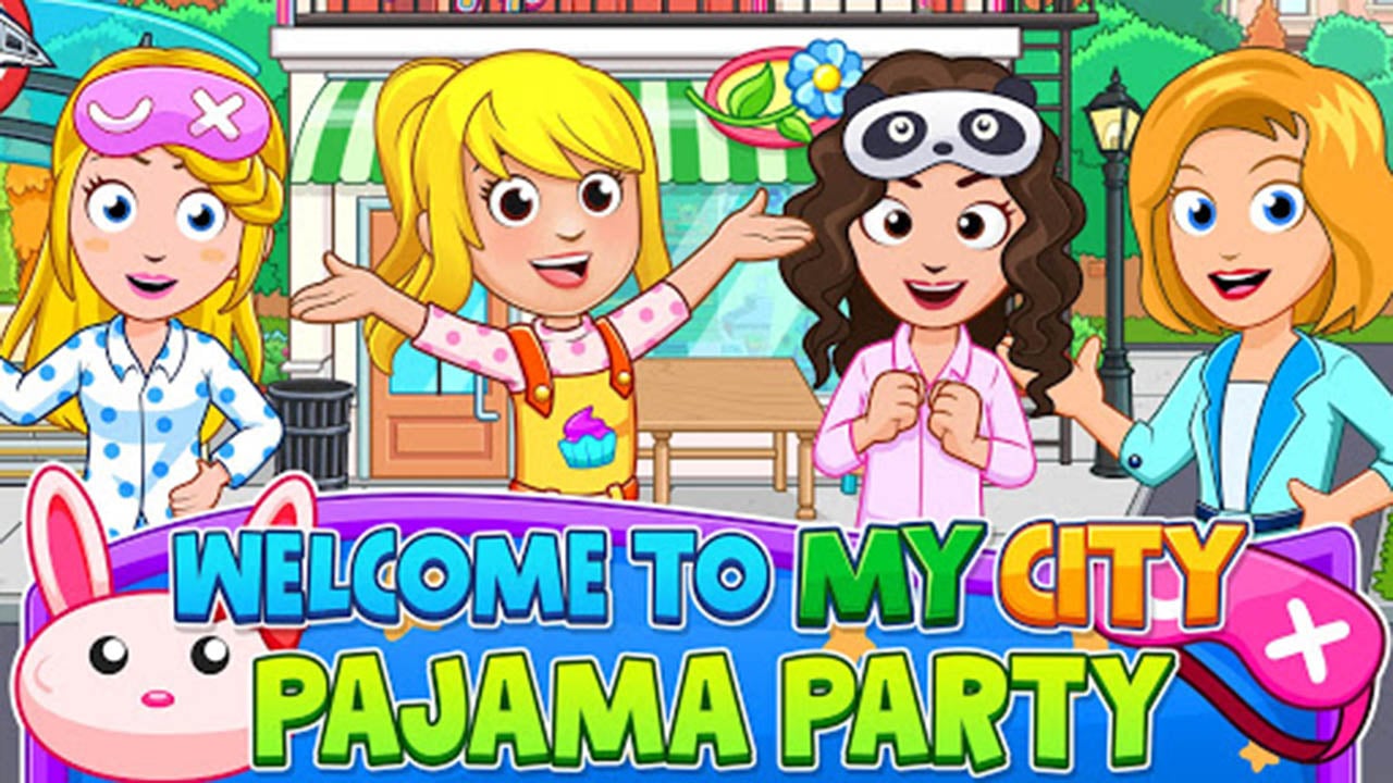 شاشة ملصق My City Pajama Party 1