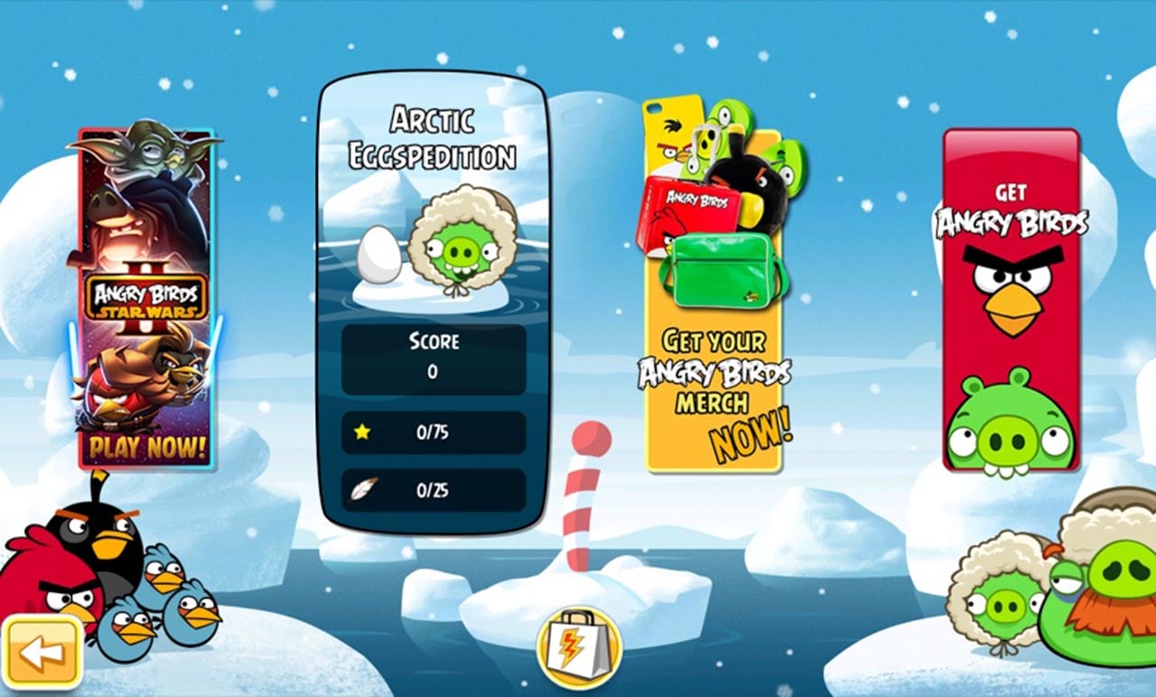 شاشة Angry Birds Seasons 5