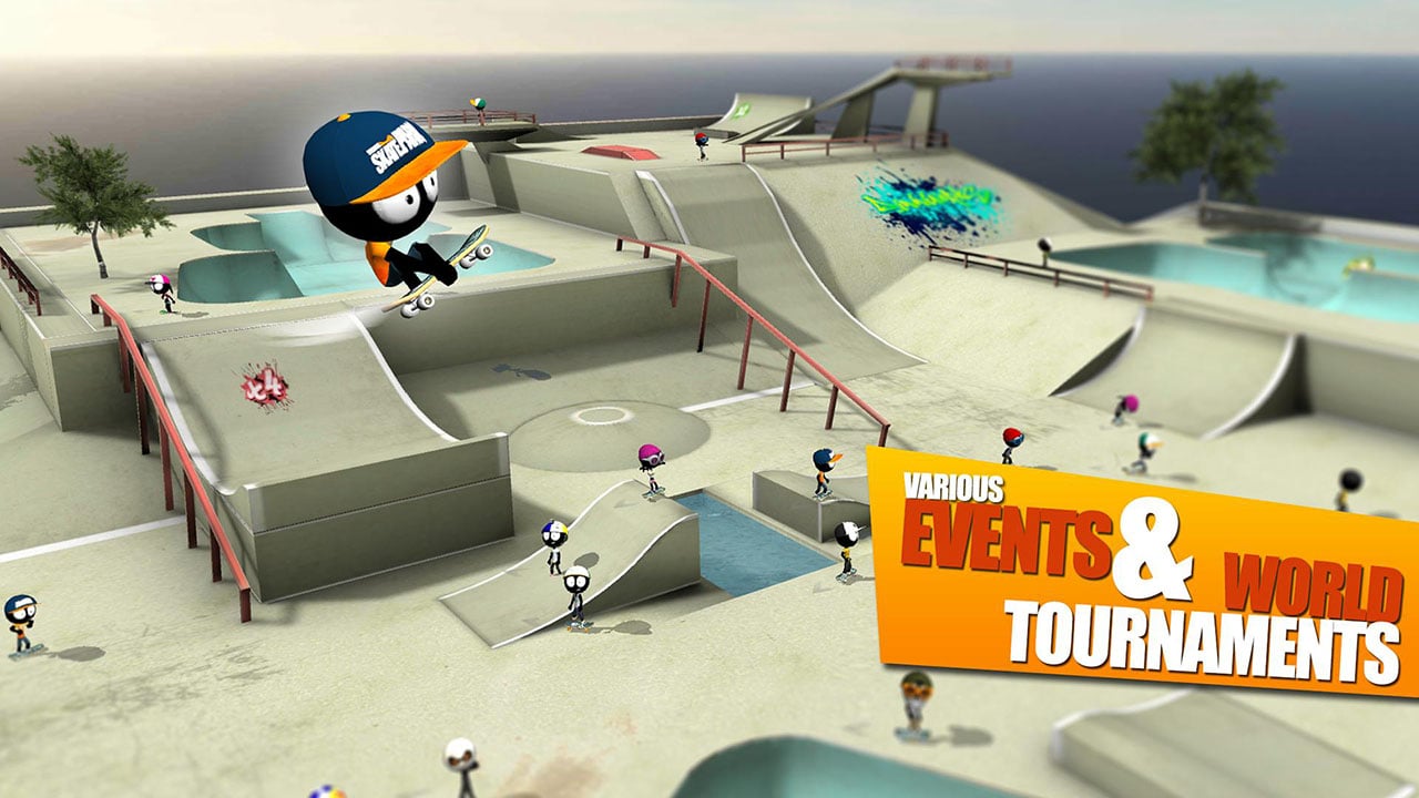 شاشة Stickman Skate Battle 3