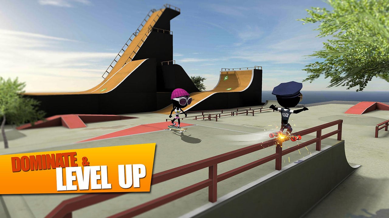 شاشة Stickman Skate Battle 1