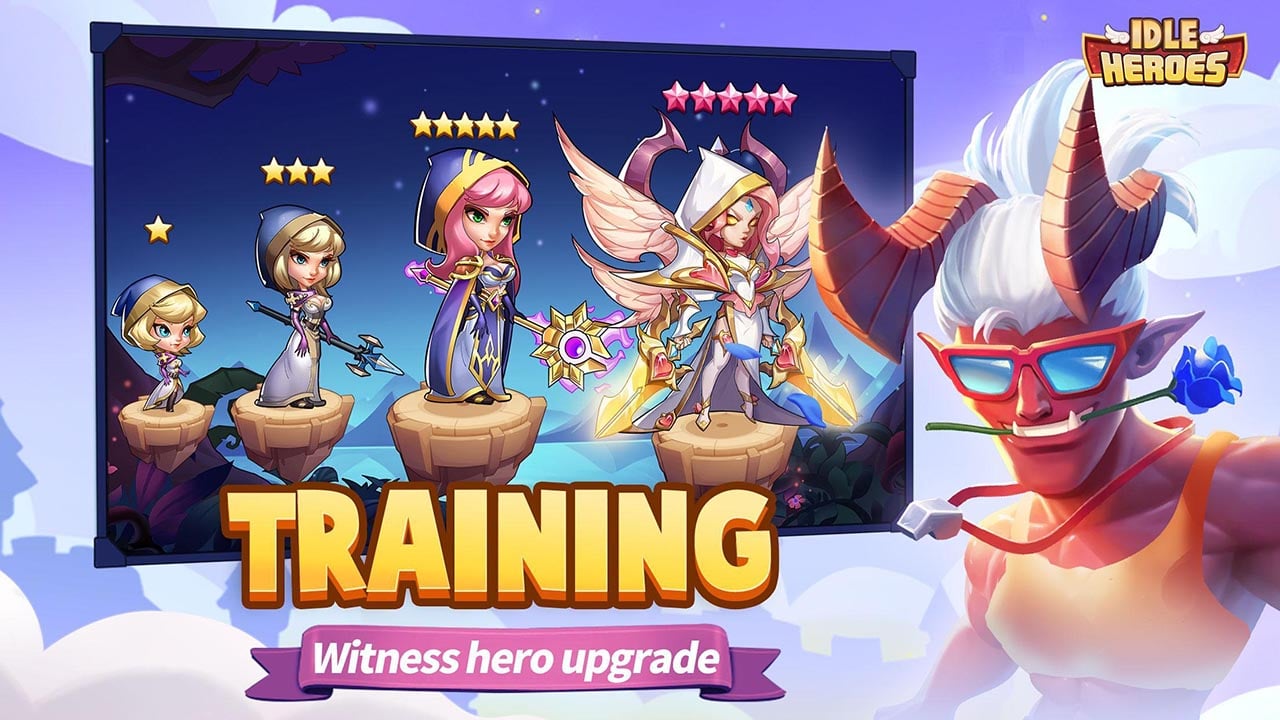 شاشة Idle Heroes 1