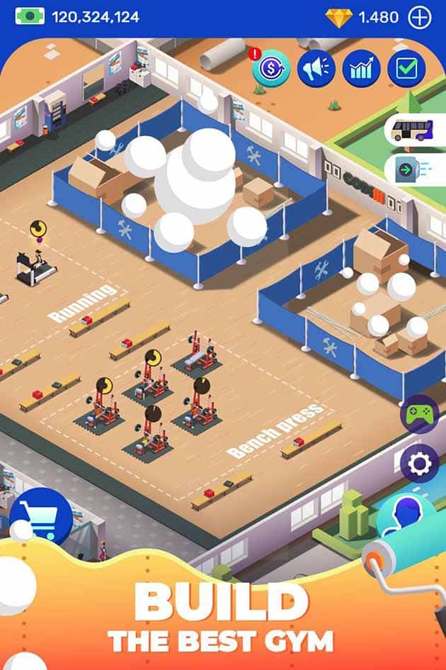 Idle Fitness Gym Tycoon لقطة شاشة 3