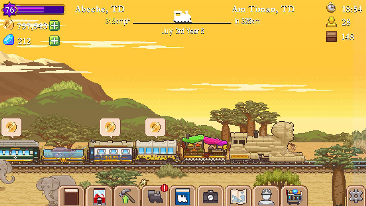 شاشة Tiny Rails 4