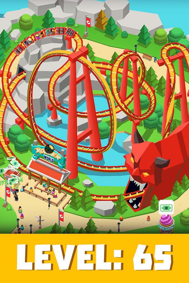 شاشة Idle Theme Park Tycoon 2