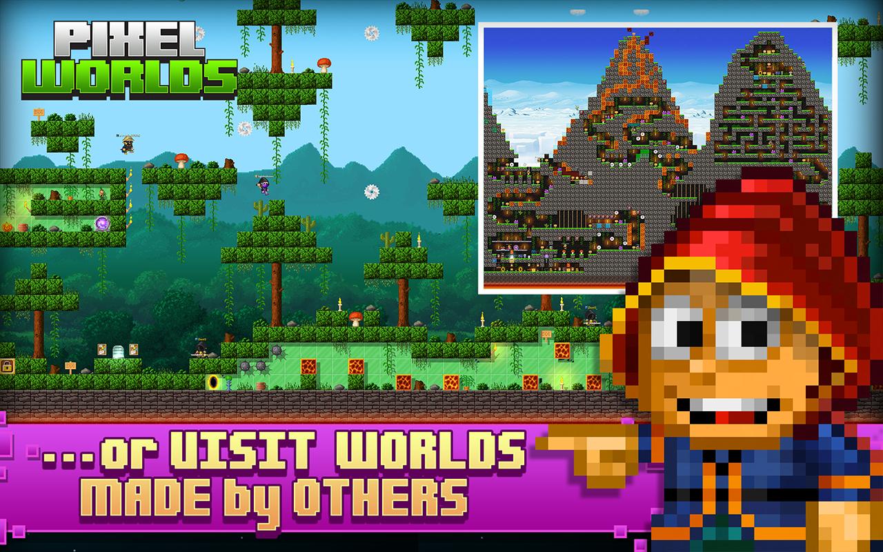 شاشة Pixel Worlds MMO Sandbox 4