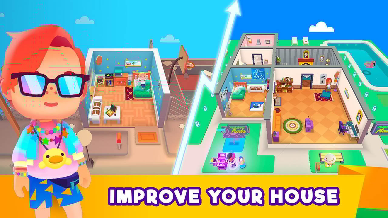 شاشة Idle Life Sim 3