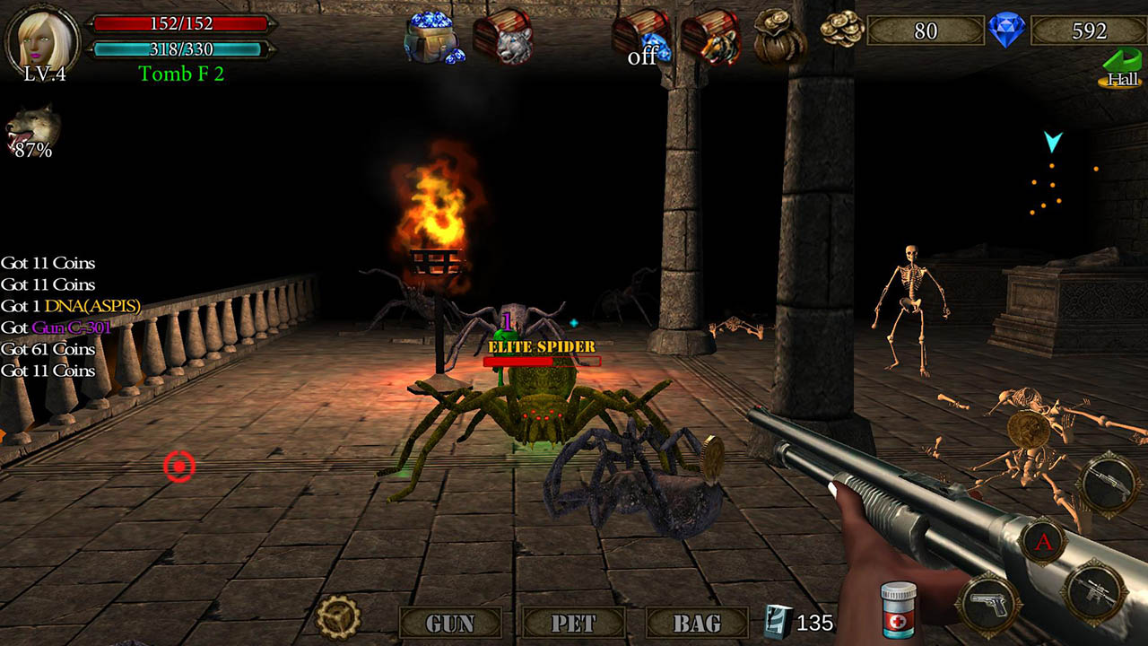 شاشة Dungeon Shooter 4