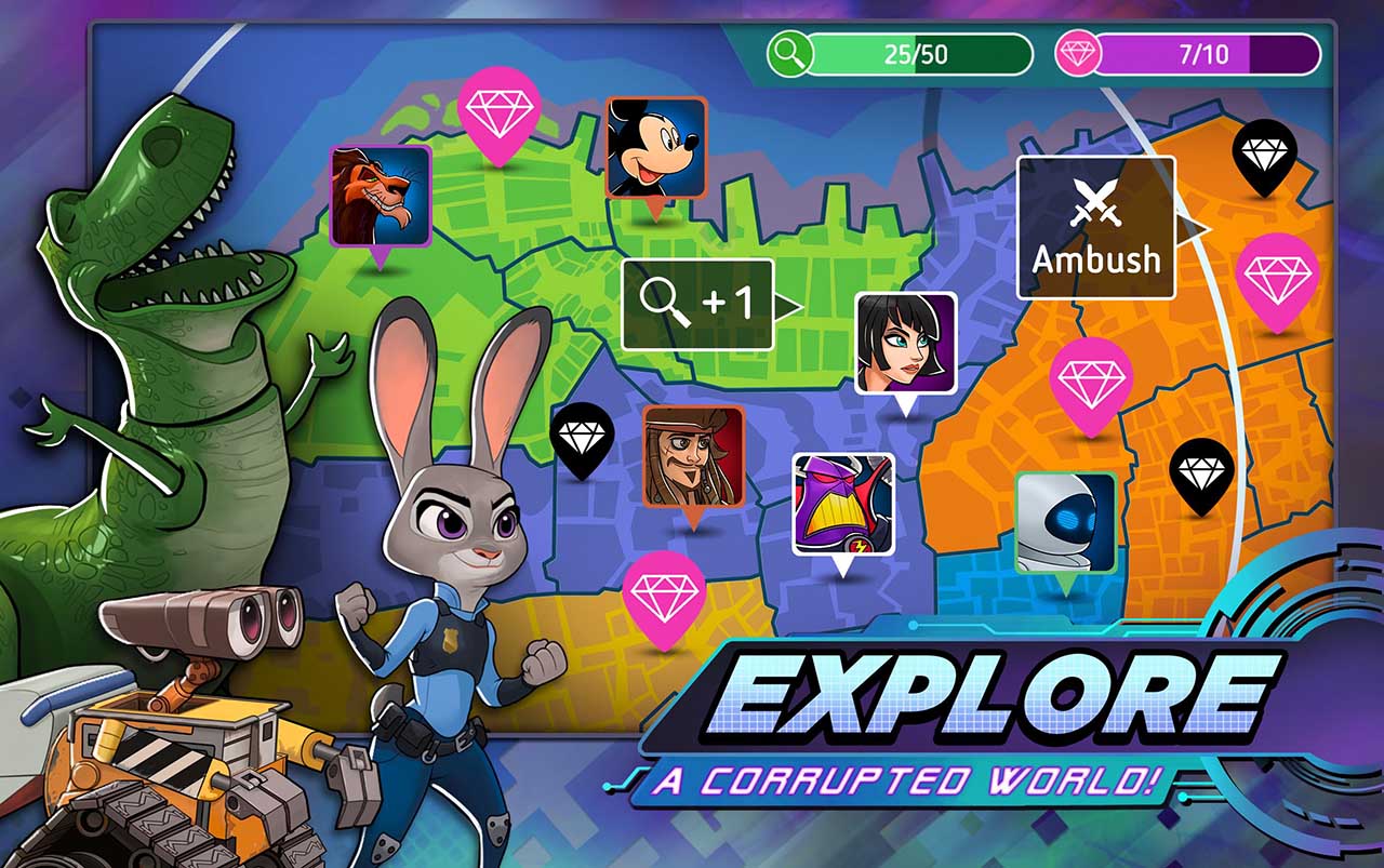 شاشة Disney Heroes Battle Mode 2