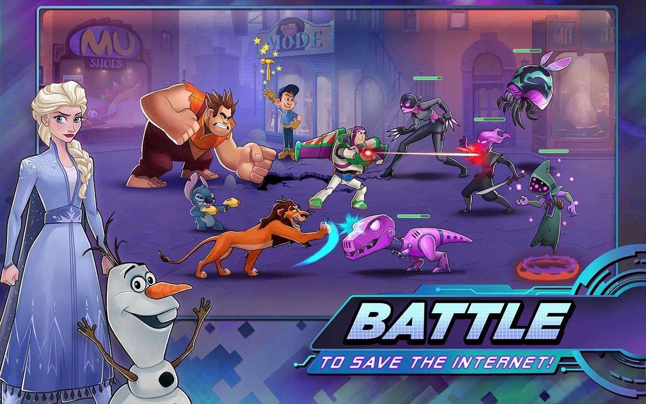 شاشة Disney Heroes Battle Mode 0