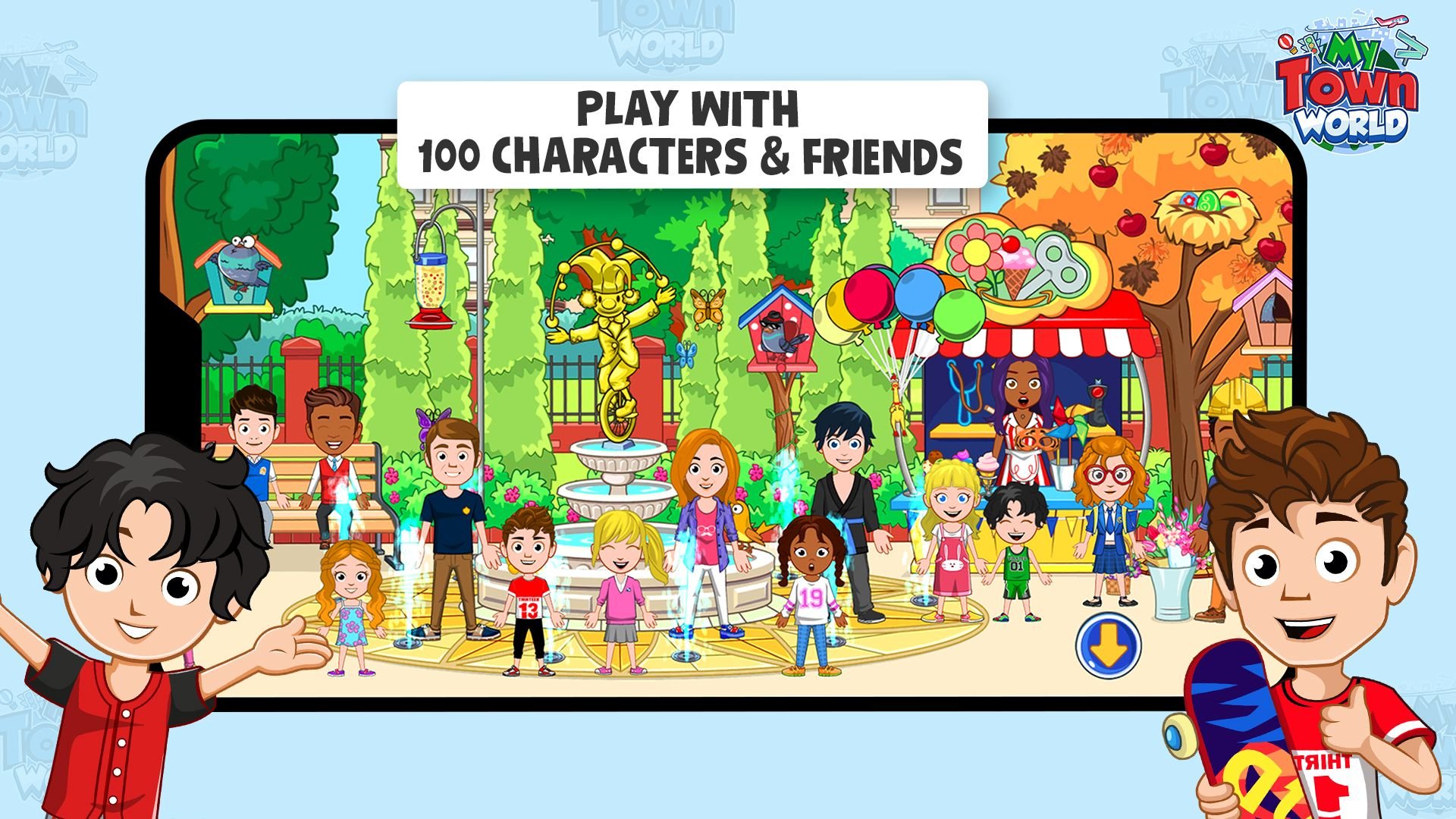 شاشة My Town World 2