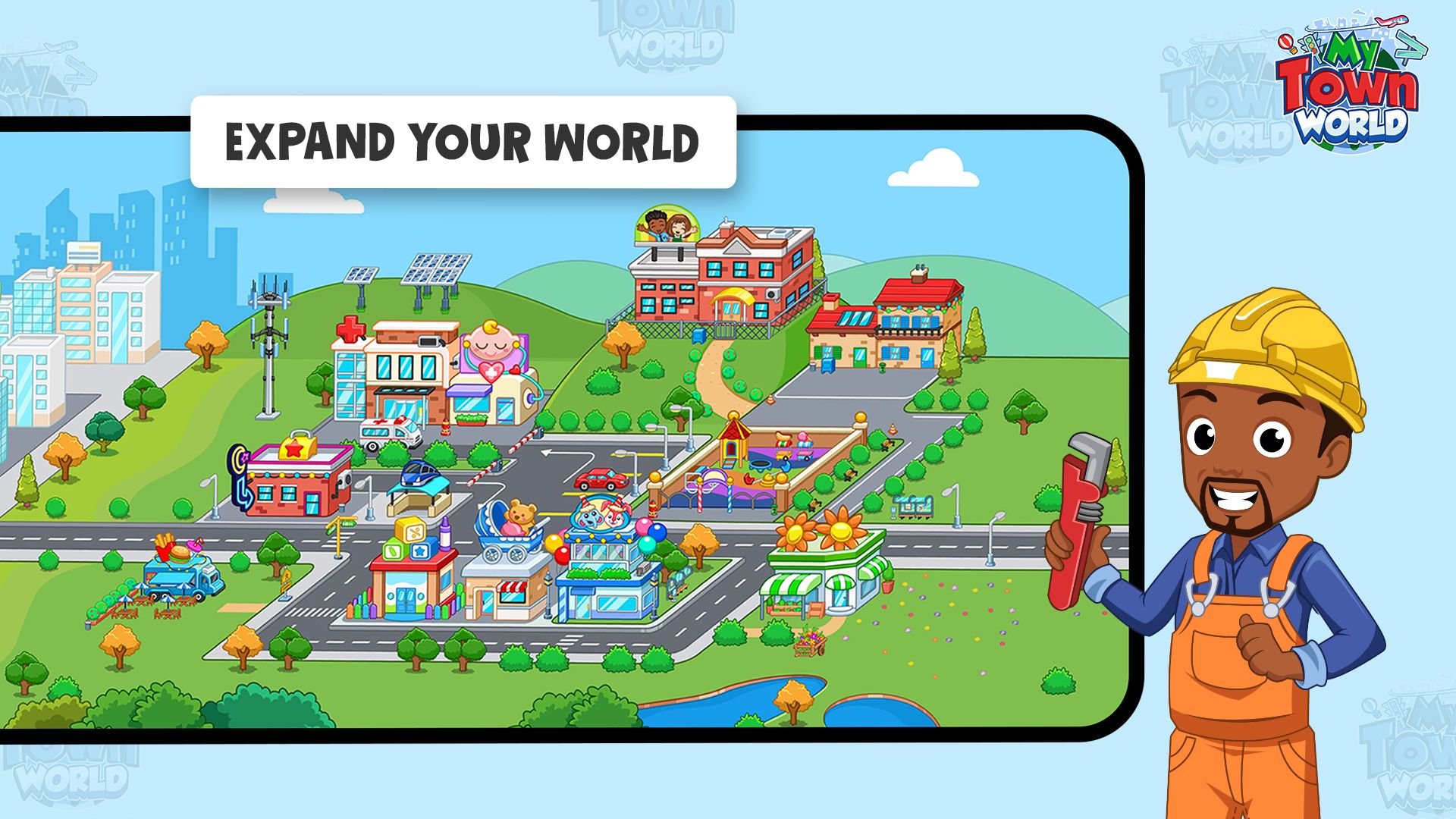 شاشة My Town World 3