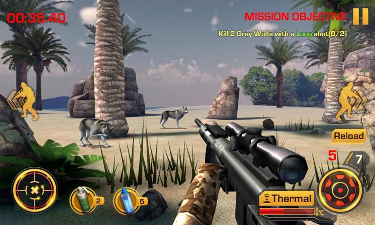 شاشة Wild Hunter 3D 1