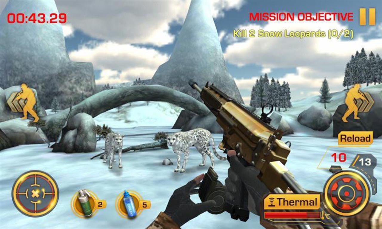 شاشة Wild Hunter 3D 2