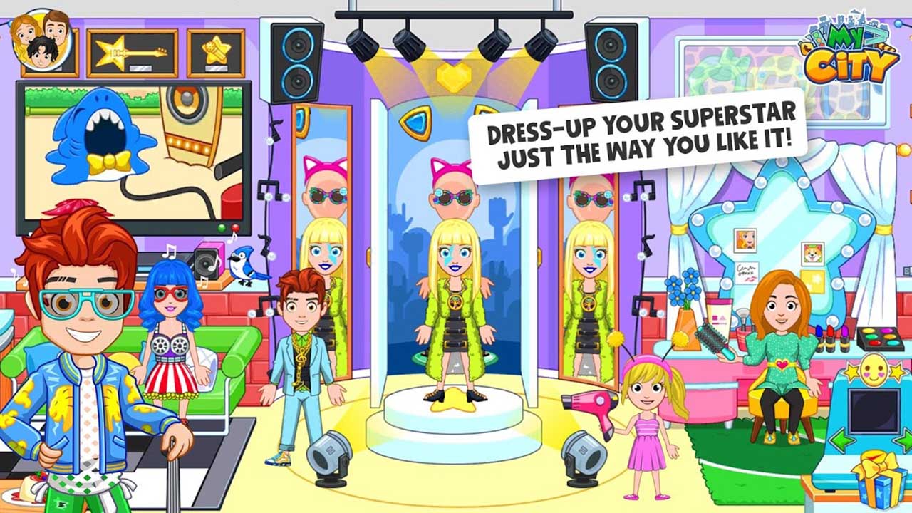 شاشة My City Popstar 3