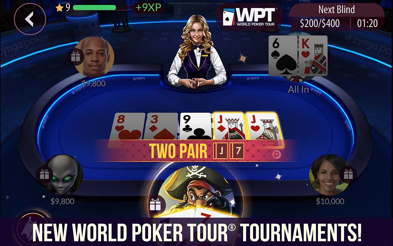 شاشة Zynga Poker 0