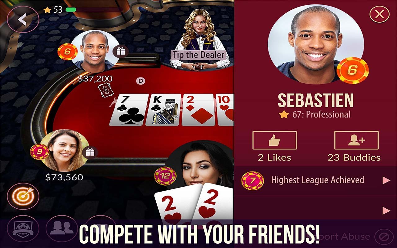 شاشة Zynga Poker 1