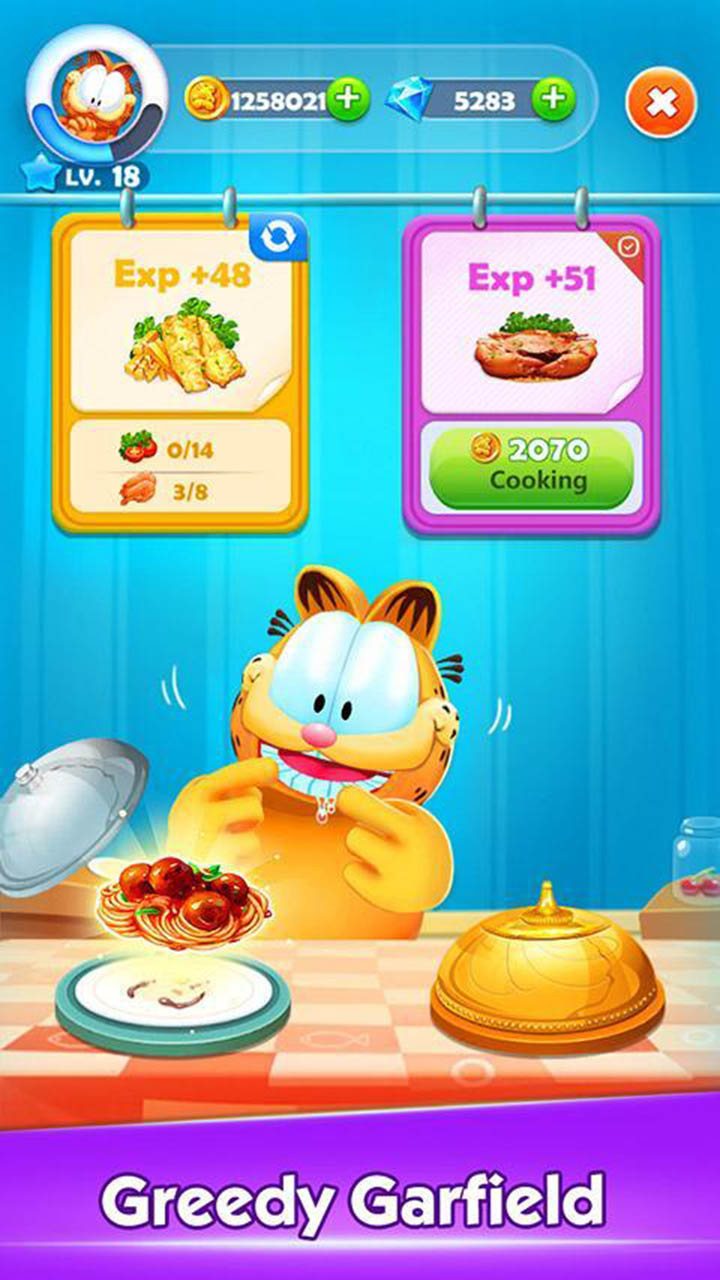 شاشة Garfield Rush 3