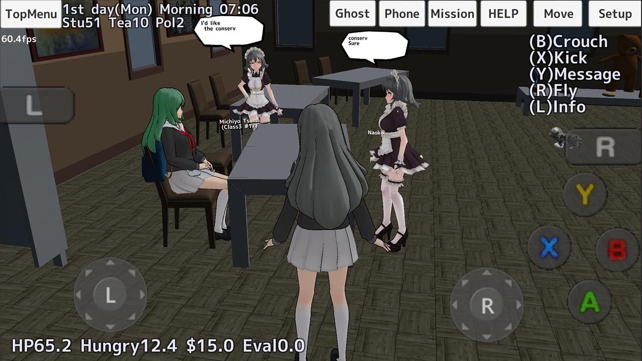 شاشة School Girls Simulator 2