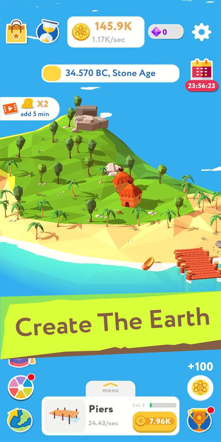 شاشة Evolution Idle Tycoon 0